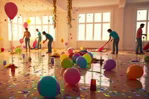 After-party cleaning
