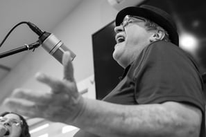 Mike singing