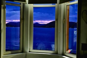 The window at Gourock Seaview Holiday Let with a view of the ocean