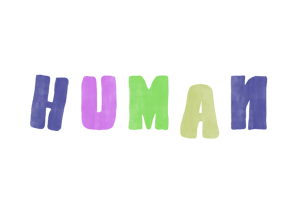 a human handwritten word human rights in the language of human rights