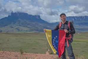 Turista Croata en su primer día de caminata