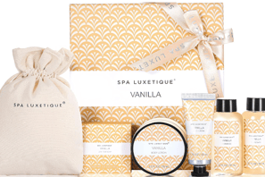 Spa Luxetique Coffret Soin Femme - 6pcs Coffrets de Bain et de Soins, Coffret Cadeau Vanille, Compri