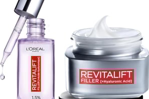 L'Oréal Paris - Coffret Routine 2 Produits Anti-Âge & Anti-Rides - Sérum Repulpant + Soin Jour Volum