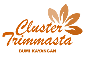 a logo for a business that is a business name Cluster Trimmasta Bumi Kayangan