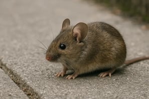 souris dans le jardin