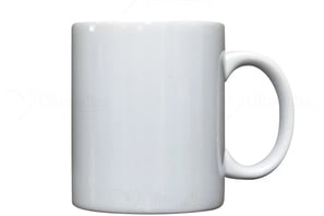 Caneca de cerâmica banca