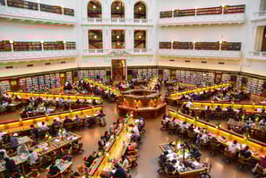 The La Trobe Reading Room of the State Library of Victoria, Melbourne