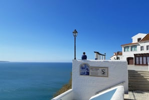 Vue panoramique depuis le Sitio de Nazaré, Portugal