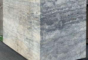 Silver Travertine Block