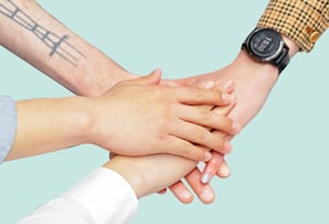 Team handshake