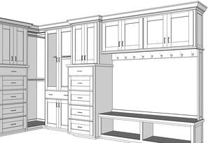 3D Closet Drawing