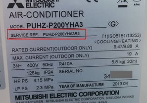 a label on a label of a machine