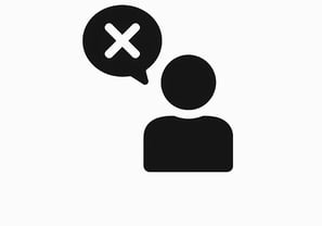a person with a speech bubble bubble in a speech bubble