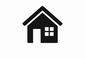 a house with a house shaped like a house