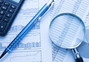 CA examining digital financial records for discrepancies and fraud.