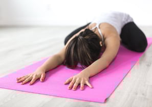 Health Vibes - Child's pose stretches the back & shoulders for proper posture alignment