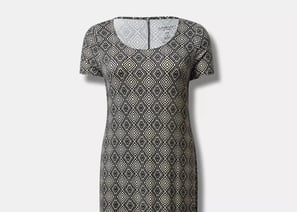 Torrid Ditzy Tribal Print Maxi Slit Dress Super Soft Scoop Neck