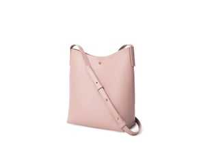Anthropologie Vegan Leather Peony Pink Medium Crossbody Purse