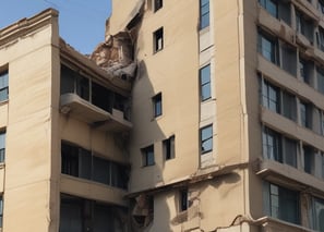 a man riding a skateboard down the side of a ramp