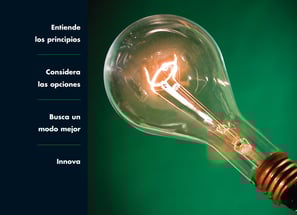 Creatividad viendo una necesidad, tarea o idea desde una perspectiva nueva
