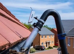 gutter in malvern being cleaned by keystones property maintenance