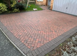 a clean malvern driveway that has just been pressure washed