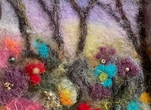 needle and wet felting