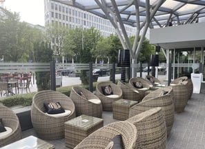 lounge bereich im marriott hotel in frankfurt