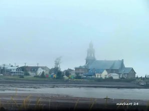 (les) Basques, église, village, , fleuve.