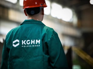 Pracownik kopalni KGHM