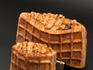 apple pie stuffed waffle