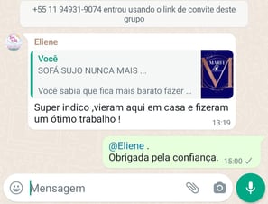 Avaliações positivas feitas por nossos clientes