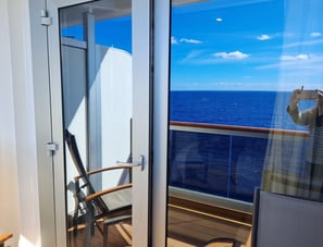 Cruise ship balcony