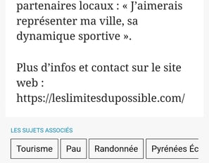 les limites du possible - article la rep - Julie verdom