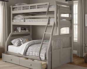Twin over twin bunk beds