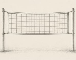 Imagen de referencia de postes de voleibol