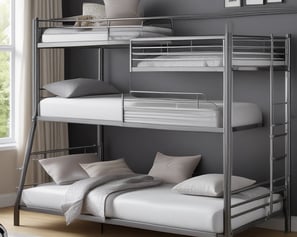Three tier bunk beds Amazon affiliate link.