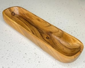 a wooden bowl with a wooden candle wood candle bowl