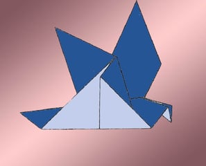 Origami di una Colomba