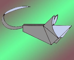 origami di un topolino
