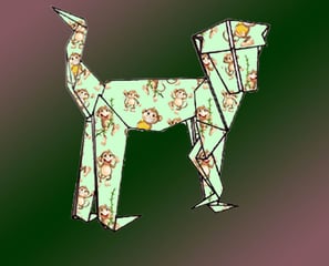 origami Scimmia
