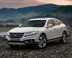 white honda crosstour on white rims and black michelin tyres sold at the tire shop in nigeria