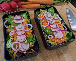 salade bio aux légumes du jardin