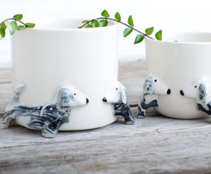 Dog Memorial Gift Planter, Cute dachshund gifts, Nursery pots , Dog gifts for owners personalized,