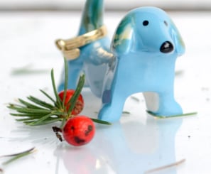 Jewelery Ring Holder,Dachshund Ornament,Dog Lover Gift,Ceramic Ring Holder,Engagement Wedding,Dog Fi