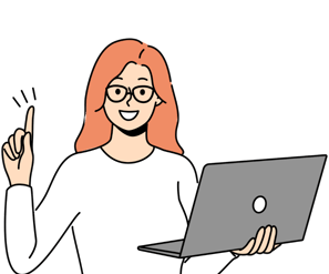 Curso online español con laptop y alumna