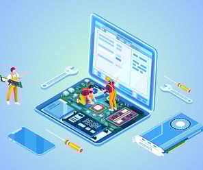 informaticien répare ordinateur
