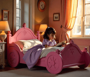 Girls pink coach bed [aid link.