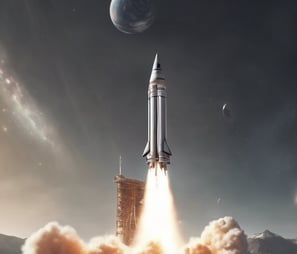 Rocket launching to success and revenue growth