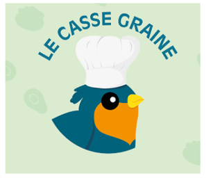 a logo for a food truck named "le casse graine"